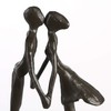 Casablanca Heartbeat Design Sculpture Made of Iron Burnished Height 15