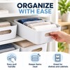 5-Piece Stackable Plastic Storage Box Set – Rectangular Organizer Containers
