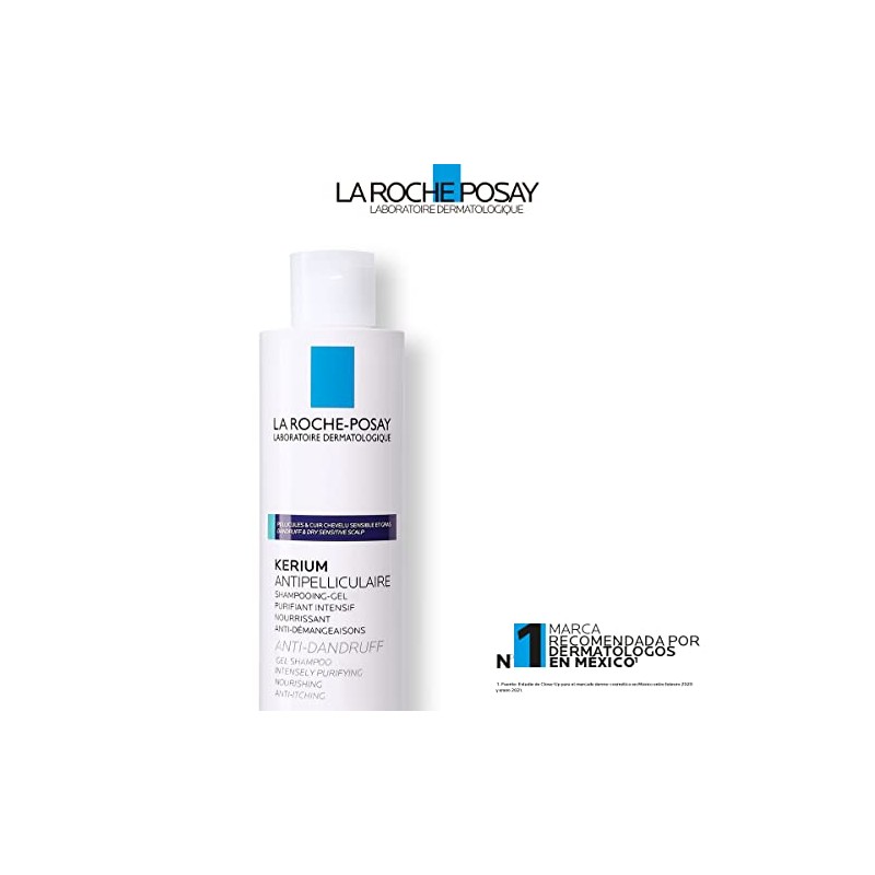 La Roche-Posay Shampoo Anti-Caspa para Cuero Cabelludo Sensible La Roche