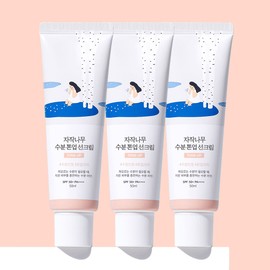 roundlab [3개 SET] 라운드랩 자작나무 수분 톤업 선크림 50ml (SPF 50+ PA++++)