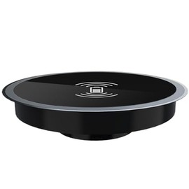 Cargador inalámbrico invisible, cargador inalámbrico de escritorio  15W Charger Invisible Pad - Estación de carga rápida, alfombra de carga de...     