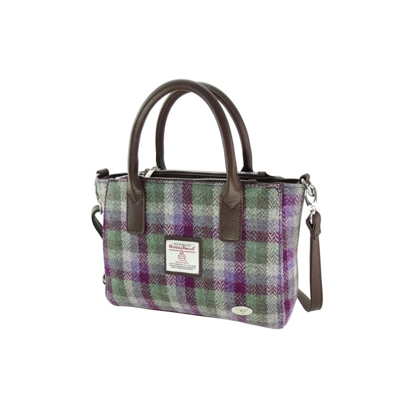Glen Appin Harris Tweed LB1228 Brora Tote Handbag with Removable