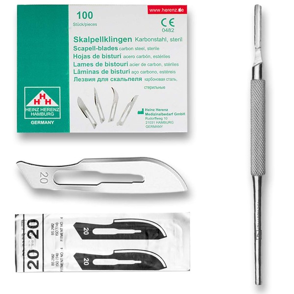 Set of Replacement Blades Pack of 100 Scalpel Blade No.