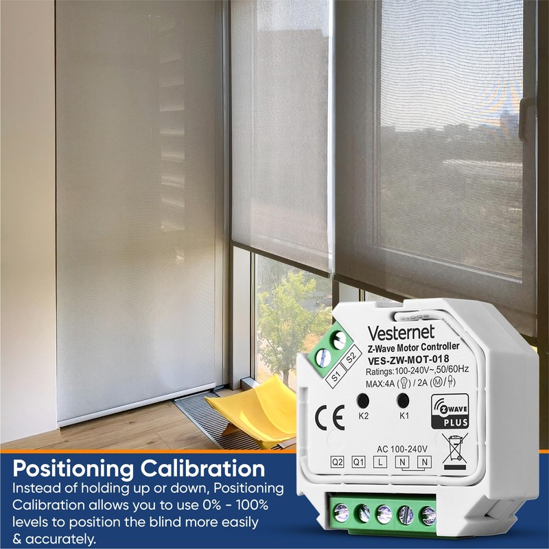 Vesternet Z-Wave Motor Controller Module | Smart Home Control Blinds,