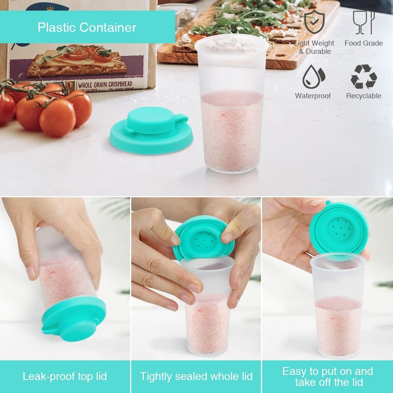 Sophico Small Salt and Pepper Shakers Set with Moisture Proof