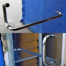 Reinforced Stainless Steel Pipe Door Handle for Glass & Security Doors Door Safety Items