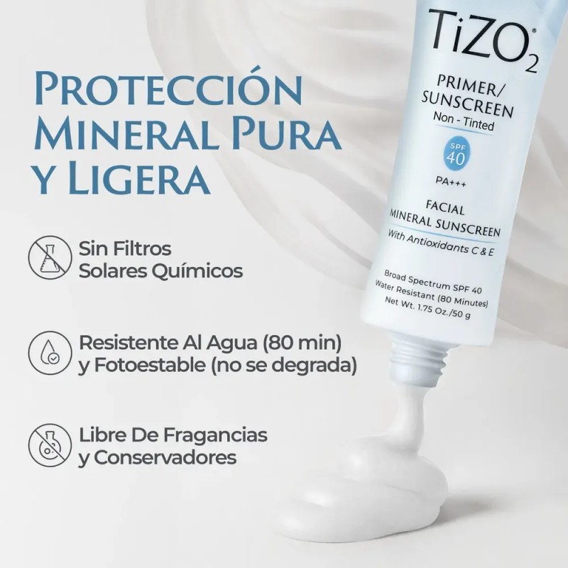 Tizo 2 Protector Solar Facial Mineral SPF 40 Sin Color