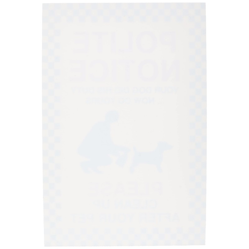 2 No Fouling Dog Signs 200mm x 300mm - Rigid