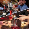 DRMFLE Dark Silver Deer Head 2-in-1 Zinc Alloy Wine Pourer