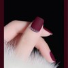 COSMOO Cherry Red Matte Nail Polish, Wine Red Quick Dry