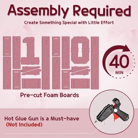 Marquee Numbers Pink 10th-Birthday Decorations: Large 3ft Light Up Number Rose Gold 10 Birthday Decoration for Boy Girl Ten Year Old Birthday Decor Party Backdrop Anniversary Big Mosaic Number 10