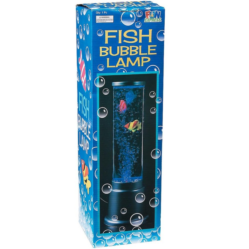 Fish Bubble Lamp - 13 inch tall - Dormroom, Kids