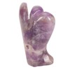 Faux Crystal Angel Figurine Carved Peace Healing Pocket Angel Statue