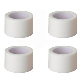 4 Rolls Athletic Finger Tape, 1In*29.9Ft Waterproof Breathable Sport Wrap, Elastic Tape for Injuries, Self Adherent Stretch Tape for Skin, Gauze Tape, Cohesive Bandage for Finger Knee Ankle