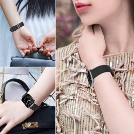 MroTech Bracelet Compatible with iWatch 46 mm 44 mm 45 mm 49 mm Genuine Leather Strap Replacement for iWatch Series Ultra Ultra2 10/9/8/7/6/5/4/3/2/1 SE SE2 Sport Band Elegant Uhernarmband 44/45/46/49