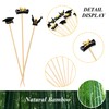 100 Pcs Graduation Cocktail Picks Irish 4.7 Inch Bachelor Hat