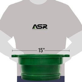 ASR Outdoor 3pc DEEP Stacking Classifier Screen Set with Handles, Heavy Duty 5 Gallon Plastic Sifting Sieve (1/2, 1/4, 1/8)