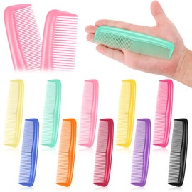 HOFASON 200 Pack Combs Bulk for Women Kids, Individually Wrapped Plastic Pocket Hair Combs Set Small Bulk Travel Combs for Styling, Homeless, Hotel, Shelter, Nursing Home, Charity, 10 Colors