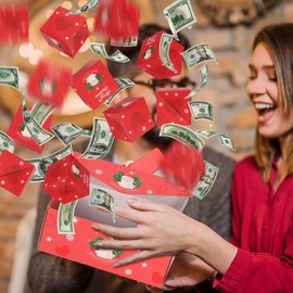 Christmas Surprise Gift Box,2023 New Folding Bouncing Red Envelope Gift Box,Unique Merry Christmas Pop-Up Explosion Gift Box,10 Bounces Pop up Surprise Xmas Box,Creating Surprising Gift for Lover