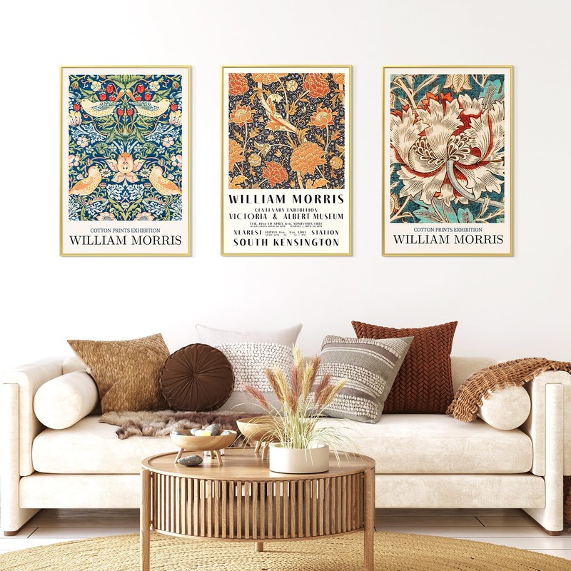 upsimples 20x30 Picture Frame Gold 3 Pack, Scratch-Proof Poster Frames