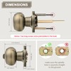 Probrico Entrance Door Knobs Door Lock Keyed Alike Lockset Antique