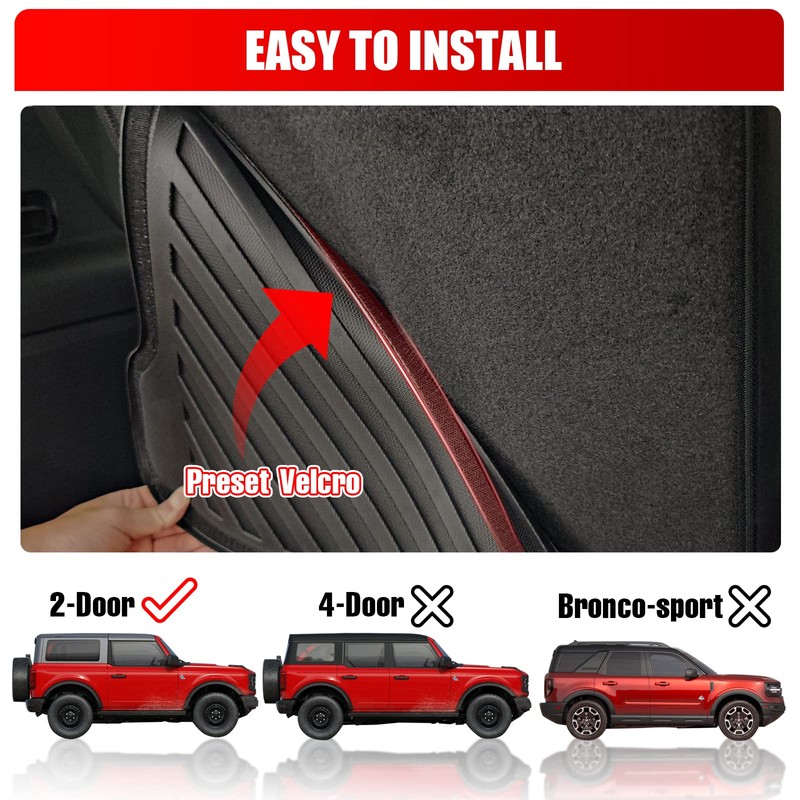 Mabett Back Seat Cover Backrest Protector for Ford Bronco Accessories
