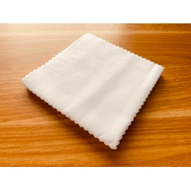 CraftsFabrics 100% Cotton 42pcs Plain 5"x 5" Charm Packs DIY Cotton Fabric for Sewing, Crafting, Patchwork; White