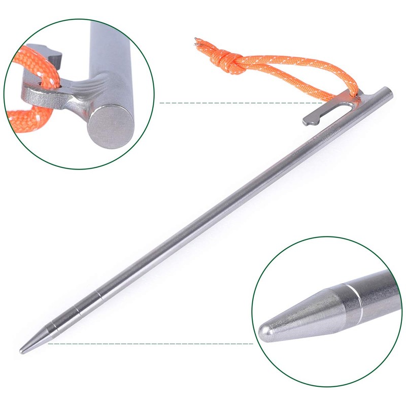 Boundless Voyage 6 pcs/lot Tent Stakes Titanium Alloy Tent Pegs