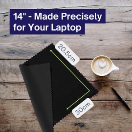 LetsSwipeThat 1 x Microfibre Cloth for 14 Inch Notebook - 29.5 x 20.5 cm Microfibre Cleaning Cloth for MacBook Pro - 14 Inch Display