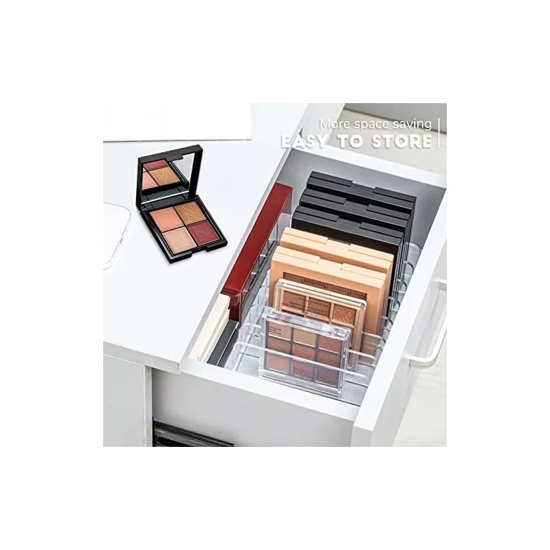 Niurewan Organizador De Paleta De Maquillaje Acrílico, Paquete De 2