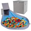 SAM AND MABEL Toy Storage Organizer with Play Mat –