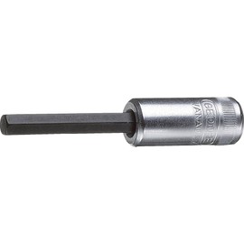Gedore IN30L 1394363 Hexagon Long Bit Socket, 3/8, 0.3 inches (7 mm)
