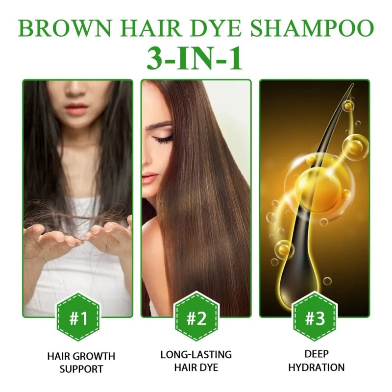 Sefudun Shampoo Cubre Canas Con Tinte
