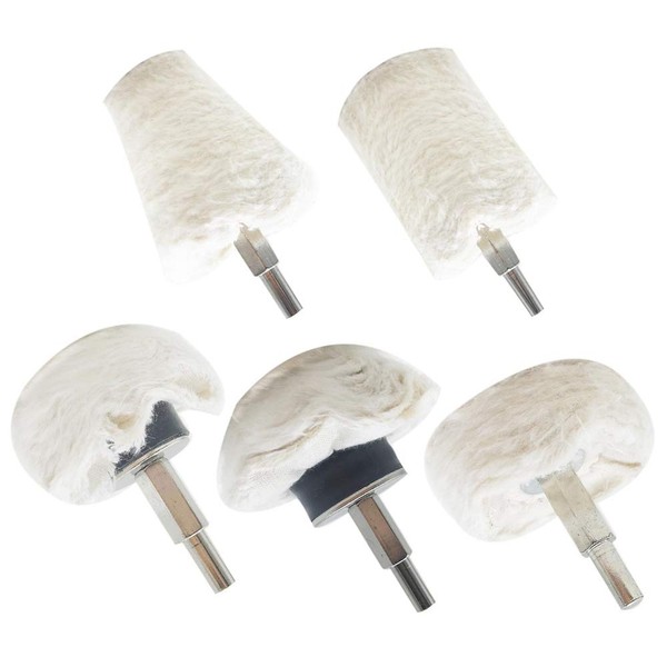 Lifreer Polishing Pads for Drill, 5 Pcs Polishing Wheels Buffing
