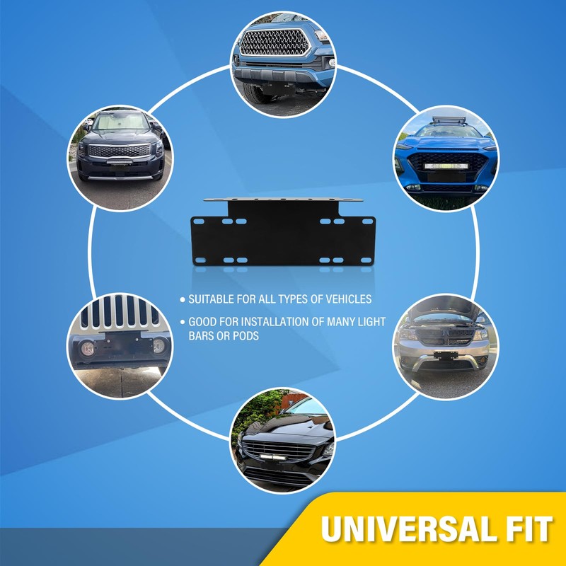 RIGODON 15 Inch Universal Bull Bar Black Light Bar Front