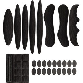 27Pcs Black Helmet Padding Foam Kit Bike Helmet Replacement Pads Helmet Foam Pads Set for Motorcycle Cycling Helmet Padding Foam Helmet Foam Pads Helmet Pad Replacement Helmet Padding
