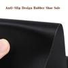 Shoe Rubber Sole Sheet, 1.2MM Thick Shoe Sole Repair Rubber,