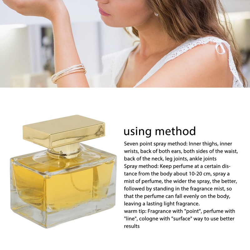 100ml Women Perfume Rectangular Long Lasting Refined Light Fragrance for
