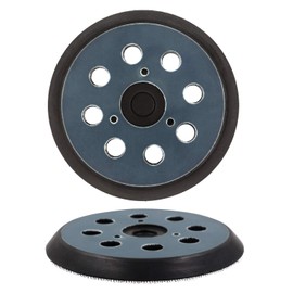 AxPower 5 inch 8 Hole Replacement Sander Pads 5" Hook and Loop Sanding Backing Plates for Makita 743081-8 743051-7, DeWalt 151281-08 DW4388, Porter Cable 151281-08, Hitachi 324-209 (2 Packs)