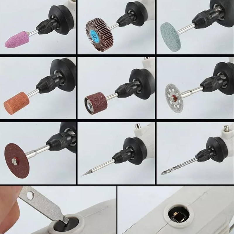 AIMALL 147PCS Cordless Electric Mini Grinder Drill Engraving Pen, Adjustable