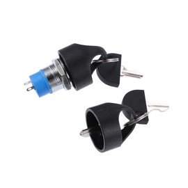 Hihaha 1 Set Ignition Starter on Off Switch Lock with 4 Keys Mobility Scooter Key Switch 3 Wheels 4 Wheels Power Chairs Mobility Electric Vehicle Spare Start Ignition Durable Material