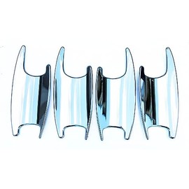 UNICUS Chrome Door Handle Recess Insert Cups 4X Compatible with Mercedes C E GLC Class W205 W213 X253 Chrome 2015 on
