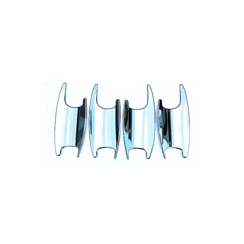 UNICUS Chrome Door Handle Recess Insert Cups 4X Compatible with