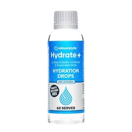 Mineralyte Hydrate+ Hydration Drops Concentrate Unflavoured 125ml
