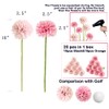 20Pcs Artificial Fake Flower Plants Silk Chrysanthemum Ball Hydrangea Arrangements