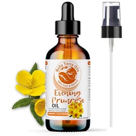 Bella Terra Oils- - Aceite de onagra orgánico de 4 oz descubra la riqueza de la onagra orgánica prensada en frío