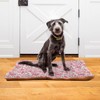 Coikll Pink Floral Pet Bed Pad Soft Dog Bed Mat
