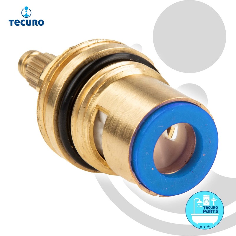 'Tecuro Ceramic Valve Bonnet 1/2 Inch 90 ° for Two-Arm
