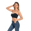 ANGOOL Bandeau Bra Women Padded Strapless Seamless Bra Tube Tops