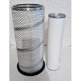 S76516 S65808 Diesel Tractor Inner Outer Air Filter Compatible with Ford 555C 555D 575D 655A 655D 675D 750 755 755A 755B 7710 7810 7910 8210 8530